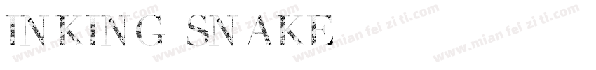 INKING SNAKE字体字体转换